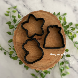 Mini navidad PLA juego de 3 saco, estrella y bota