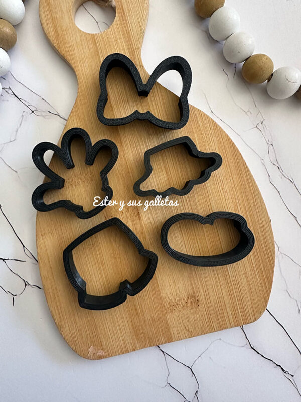 5 cortadores PLA Minis Raton