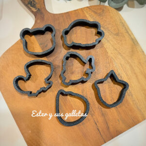 Cortadores VARIADOS MINI de princesa  PLA